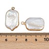 Natural Keshi Pearl Pendants KK-D423-01G-3