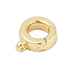 Brass Spring Gate Rings KK-G522-10G-2