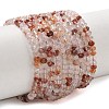 Natural Hematoid Quartz/Ferruginous Quartz Beads Strands G-Z161-C01-4x3mm-2