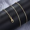 Brass Cardano Chains Necklaces for Women NJEW-D302-59G-4