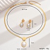 Stylish Stainless Steel Snake Chain Necklace & Stud Earrings for Women AZ5464-1-1