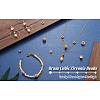 10Pcs 5 Styles Brass Clear Cubic Zirconia Beads KK-SW0001-02-20
