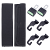 SUPERFINDINGS 8Pcs 3 Style ABS Car Seatbelt Plug AJEW-FH0001-84-1
