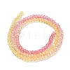 Transparent Painted Glass Beads Strands LS-DGLA-A034-T1mm-A07-5
