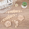 8Pcs 3 Styles Wood Chips WOOD-ME0001-25-4