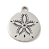 Non-Tarnish 201 Stainless Steel Pendants STAS-E015-04P-1