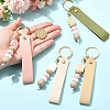 4Pcs 4 Styles Silicone Bead Pendant Decorations HJEW-YW00507-3