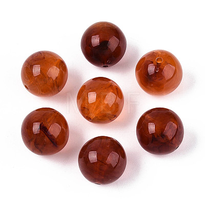 Round Acrylic Imitation Gemstone Beads OACR-R029-16mm-15A-1