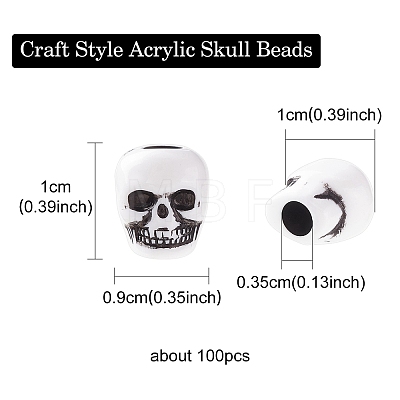 Craft Style Acrylic Beads MACR-YW0002-81-1