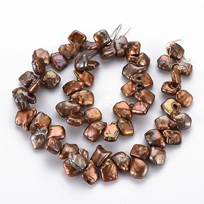 Natural Keshi Pearl Beads Strands PEAR-S021-075C-03-1