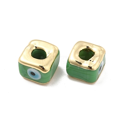 Brass Enamel Beads KK-F842-01C-1