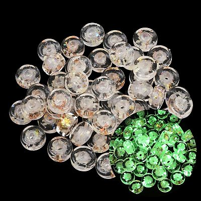 Luminous Handmade Foil Glass Beads LAMP-P020-01A-06-1