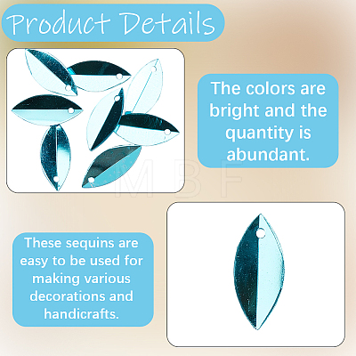 2880Pcs PVC Sequin Pendants KY-CY0001-16B-1