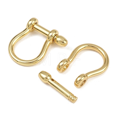 Brass D-Ring Anchor Shackle Clasps X-KK-A257-08G-1