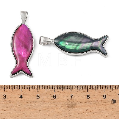 Dyed Natural Shell Pendants SH-G001-01P-1