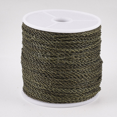Soldered Brass Covered Iron Rope Chains CH-S125-07B-AB-1