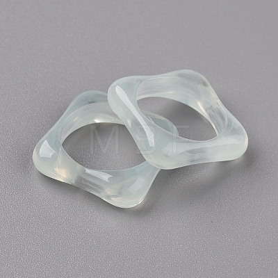 Imitation Jelly Style Resin Finger Rings RJEW-S046-001-C02-1