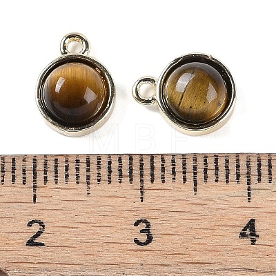 Natural Tiger Eye Pendants G-K372-03G-13-1