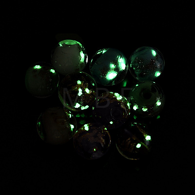 Luminous Handmade Gold Sand Lampwork Beads LAMP-N024-05B-05-1
