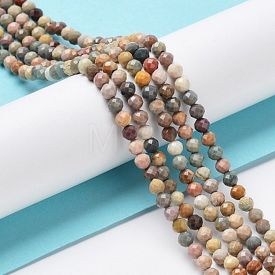 Natural Agate Beads Strands X-G-G991-A03-A-01-1