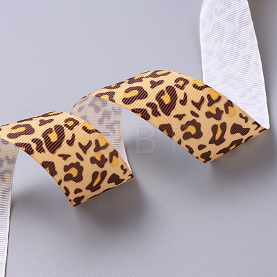 Leopard Printed Grosgrain Ribbons X-OCOR-TAC0006-32D-1