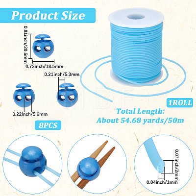 1 Roll Hollow Pipe PVC Tubular Synthetic Rubber Cord RCOR-CP0001-01A-1