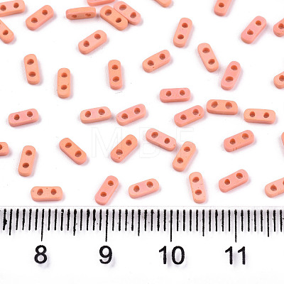 2-Hole Glass Seed Beads SEED-S031-S-SQ50FR-1