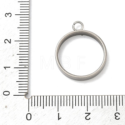 304 Stainless Steel Open Back Bezel Pendants STAS-B126-06C-P-1