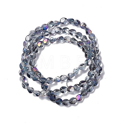 Electroplate Glass Beads Strands EGLA-L038-HR03-1
