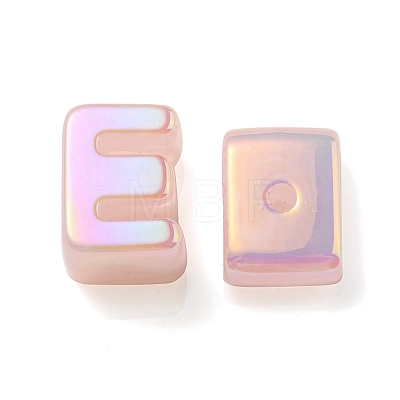 Opaque Rainbow Iridescent Acrylic Beads OACR-P010-23G-1