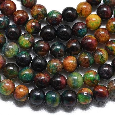 Natural Malaysia Jade Beads Strands G-L645-A01-6mm-04-1