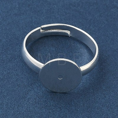 Adjustable Brass Pad Ring Settings KK-K414-10A-S-1