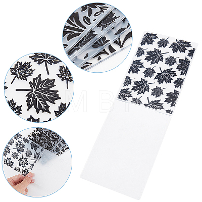 4Pcs 4 Styles Plastic Embossing Folders DIY-CP0008-86-1
