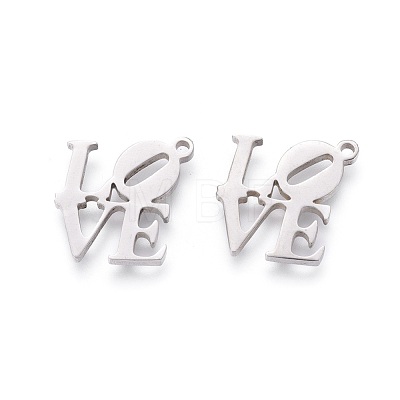 Non-Tarnish 201 Stainless Steel Charms STAS-F231-049P-1