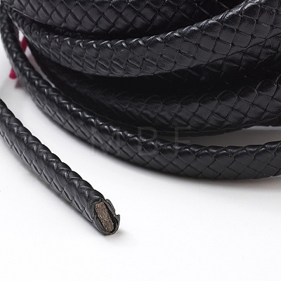 Braided Leather Cord WL-F009-C01-10x5mm-1