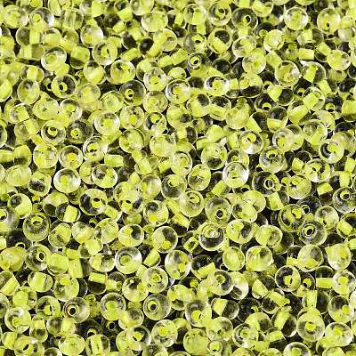 6/0 Inside Colours Transparent Glass Seed Beads SEED-T007-07C-1