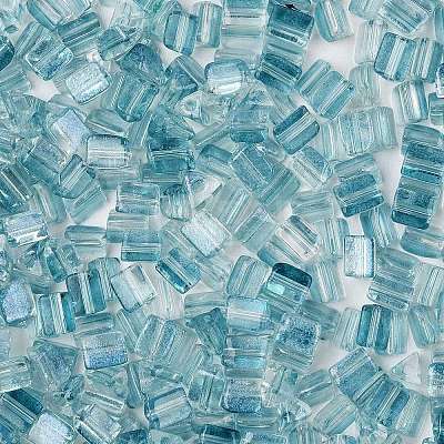 Transparent Spray Painted Glass Seed Beads SEED-L011-10A-09-1