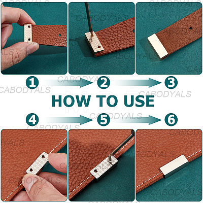 18 Bags 3 Colors Rectangle Alloy Bag Zipper Tail Ends FIND-CY0002-29B-1