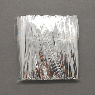 Silver Metallic Plastic Twist Ties for Candy Bags X-OCOR-R001-80mm-1-1