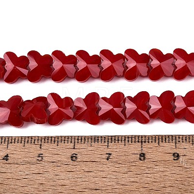 Opaque Glass Beads Strands GLAA-Q118-01B-C02-1