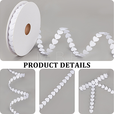 18M Heart Polyester Lace Ribbon OCOR-CY0004-11A-1