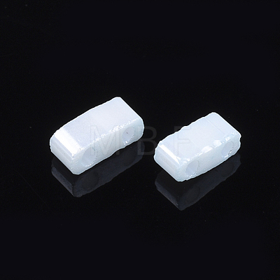 2-Hole Opaque Glass Seed Beads SEED-S023-06B-1
