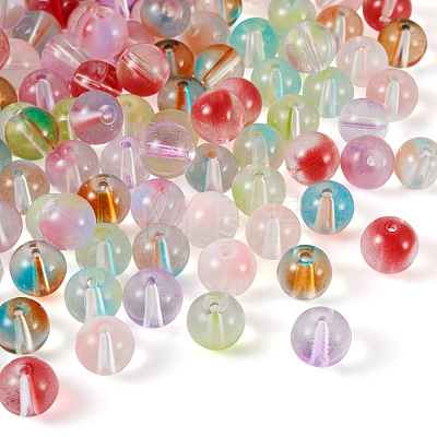 Cheriswelry 120Pcs 8 Colors Transparent Glass Beads GLAA-CW0001-05-1
