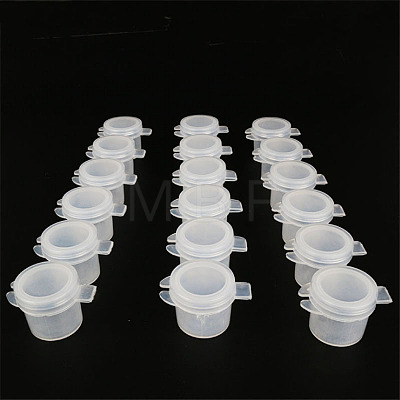 Plastic Empty Paint Cups with Lids DRAW-PW0001-311A-1