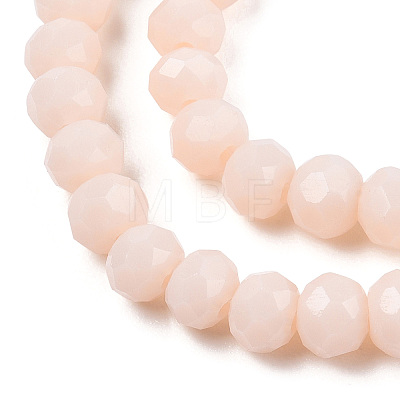 Opaque Solid Color Imitation Jade Glass Beads Strands EGLA-A044-P8mm-D05-1