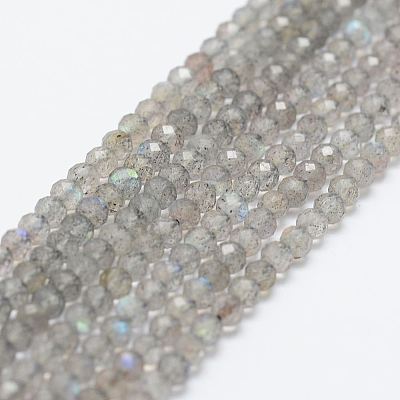 Natural Labradorite Bead Strands G-P271-3mm-07-1