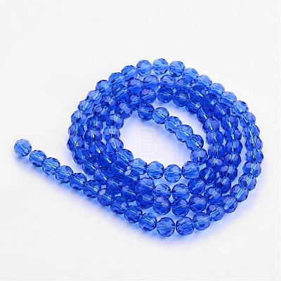 Transparent Glass Bead Strands GLAA-G013-6mm-26-1