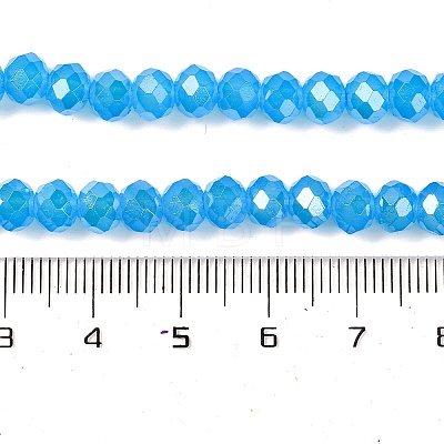 Baking Electroplate Glass Beads Strands DGLA-A039-J8mm-B12-1