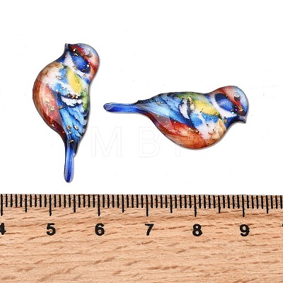 2Pcs Transparent Epoxy Resin Pendants RESI-A044-03B-1