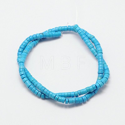 Dyed Synthetic Turquoise Beads Strands X-G-P083-6mm-83J-1